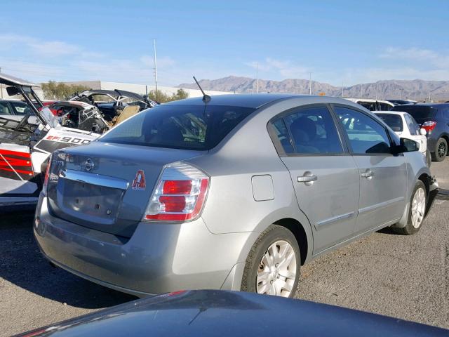 3N1AB6APXAL646375 - 2010 NISSAN SENTRA 2.0 SILVER photo 4