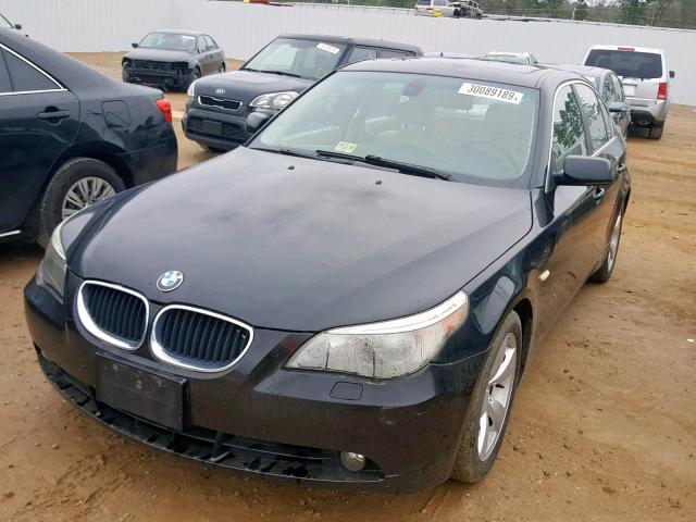 WBANA53505B856379 - 2005 BMW 525 I BLACK photo 2