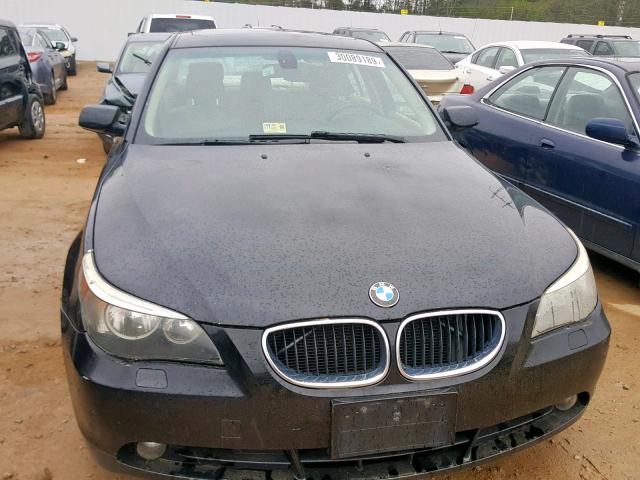 WBANA53505B856379 - 2005 BMW 525 I BLACK photo 9