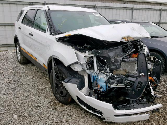 1FM5K8AR3JGC49473 - 2018 FORD EXPLORER P WHITE photo 1