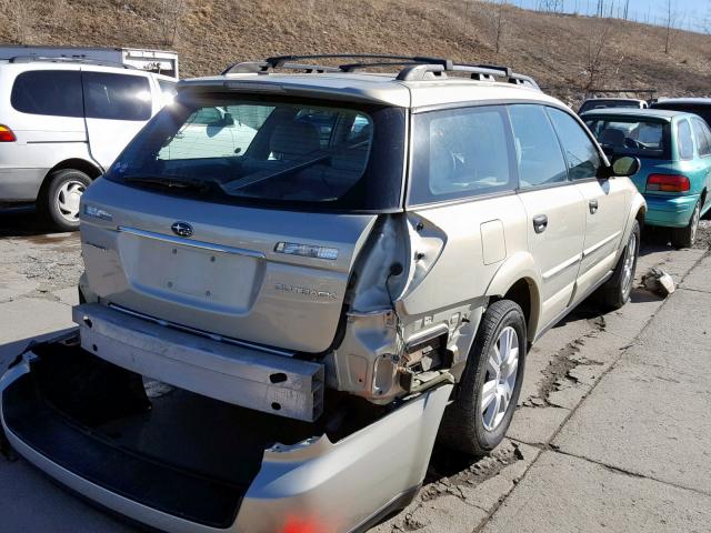 4S4BP61C756331917 - 2005 SUBARU LEGACY OUT CREAM photo 4