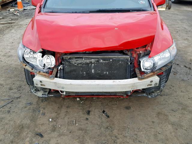 2HGFG1B87AH502968 - 2010 HONDA CIVIC EX RED photo 9