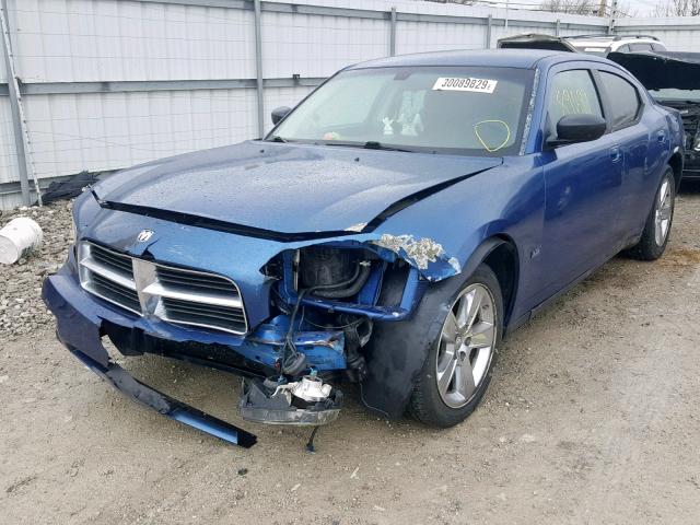 2B3KA33V69H573008 - 2009 DODGE CHARGER SX BLUE photo 2