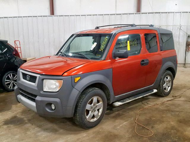 5J6YH28513L024148 - 2003 HONDA ELEMENT EX ORANGE photo 2