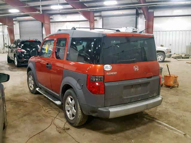 5J6YH28513L024148 - 2003 HONDA ELEMENT EX ORANGE photo 3