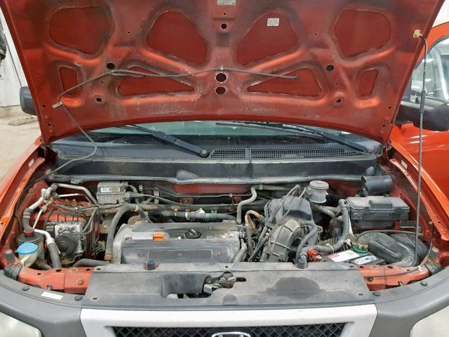 5J6YH28513L024148 - 2003 HONDA ELEMENT EX ORANGE photo 7