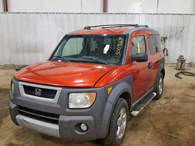 5J6YH28513L024148 - 2003 HONDA ELEMENT EX ORANGE photo 9