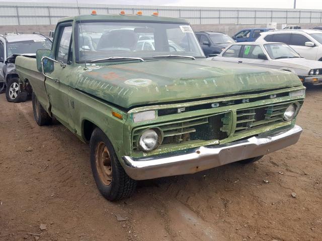 F10ACU09621 - 1974 FORD F100 GREEN photo 1