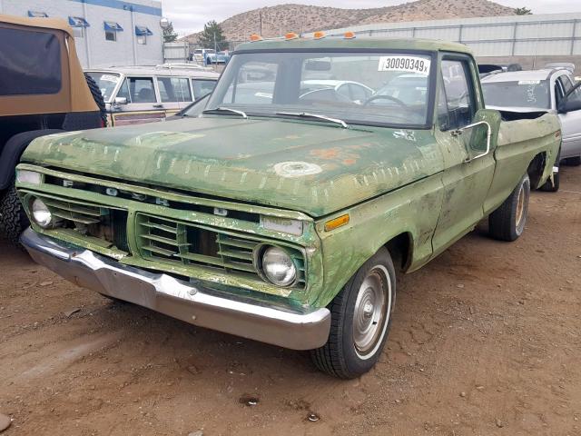 F10ACU09621 - 1974 FORD F100 GREEN photo 2