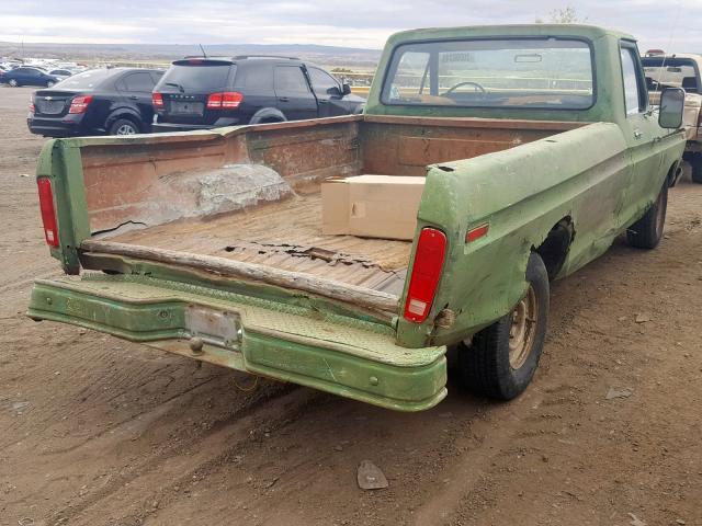 F10ACU09621 - 1974 FORD F100 GREEN photo 4