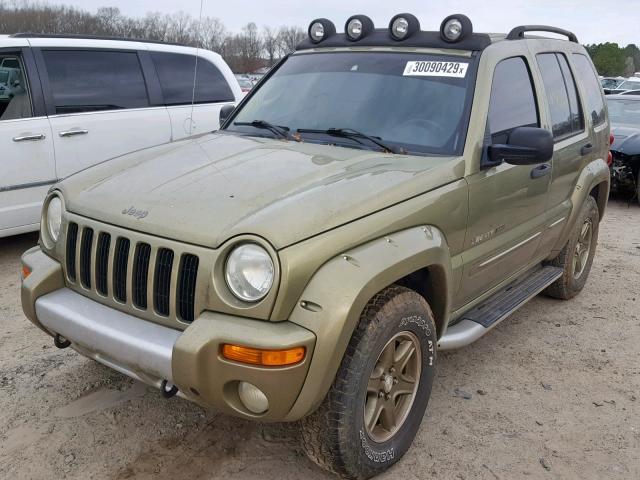 1J4GL38K72W331911 - 2002 JEEP LIBERTY RE GREEN photo 2