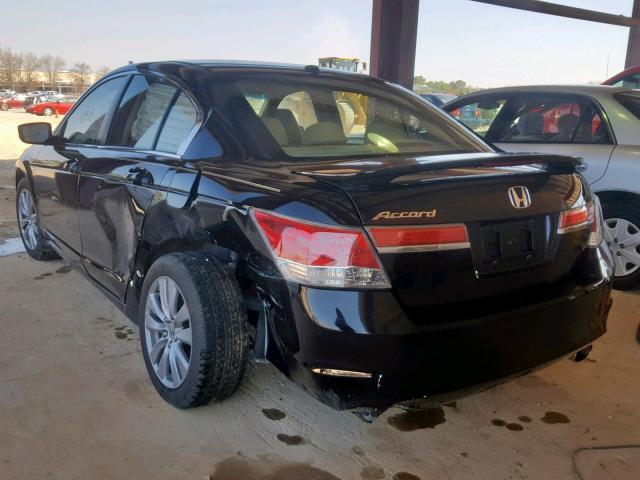 1HGCP2F84BA110940 - 2011 HONDA ACCORD EXL BLACK photo 3