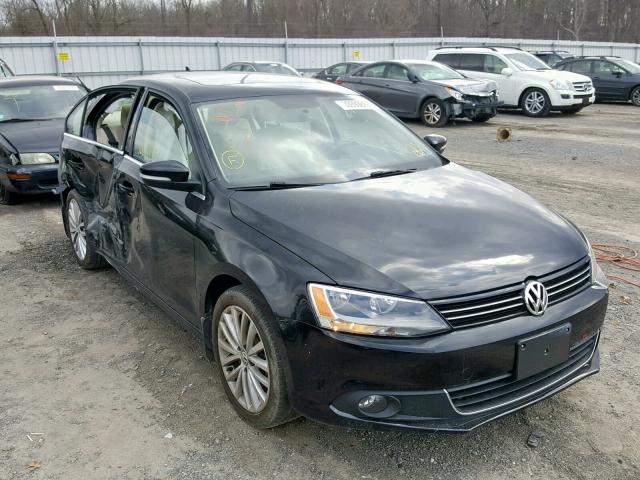 3VWLZ7AJ9BM377801 - 2011 VOLKSWAGEN JETTA SEL BLACK photo 1