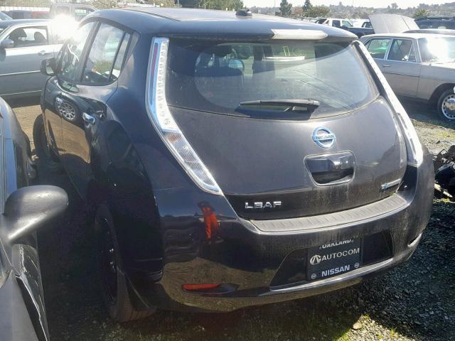 1N4AZ0CP3DC417416 - 2013 NISSAN LEAF S BLACK photo 3