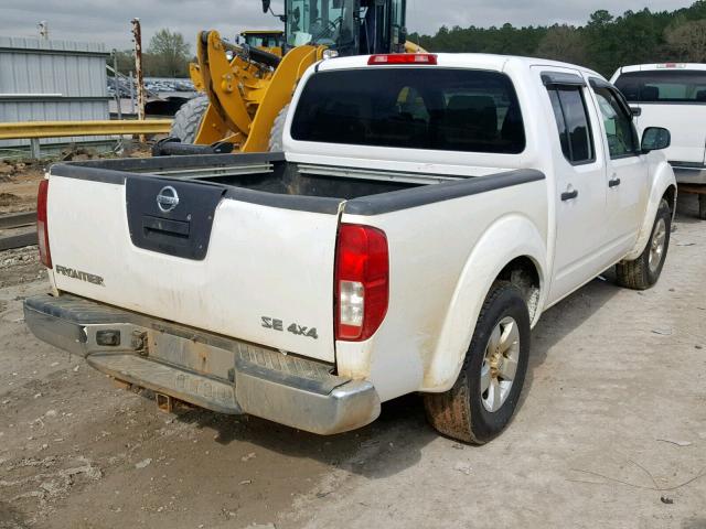 1N6AD0EV0AC436289 - 2010 NISSAN FRONTIER C WHITE photo 4