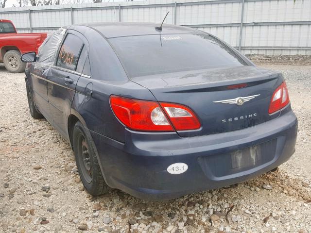 1C3LC46K28N165524 - 2008 CHRYSLER SEBRING LX BLUE photo 3