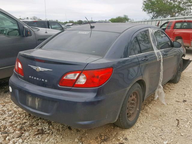 1C3LC46K28N165524 - 2008 CHRYSLER SEBRING LX BLUE photo 4