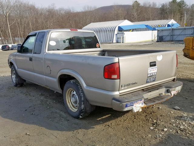 1GTCS19W018188414 - 2001 GMC SONOMA TAN photo 3