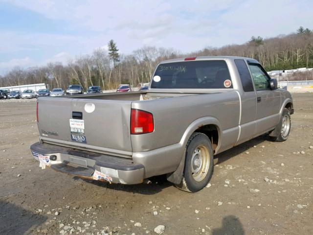 1GTCS19W018188414 - 2001 GMC SONOMA TAN photo 4