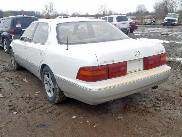 JT8UF11EXP0183156 - 1993 LEXUS LS 400 WHITE photo 3