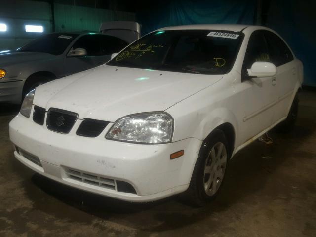 KL5JD52ZX4K049630 - 2004 SUZUKI FORENZA S WHITE photo 2