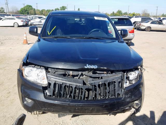 1C4RJEAG7CC258998 - 2012 JEEP GRAND CHER BLACK photo 9