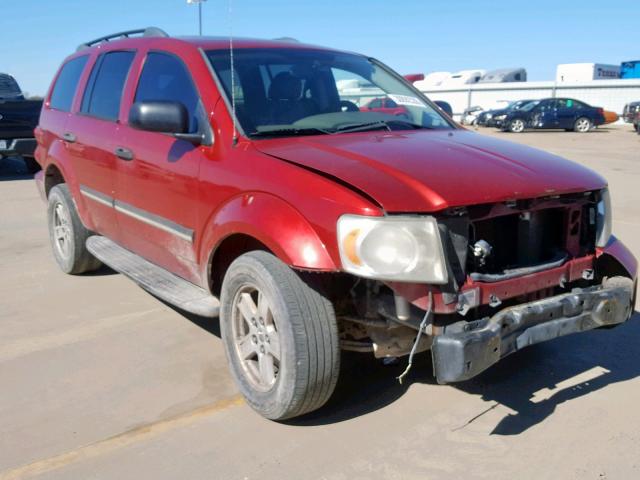 1D8HD48K67F500161 - 2007 DODGE DURANGO SL MAROON photo 1