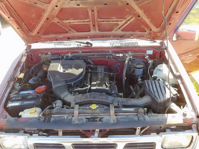 1N6SD11S0RC357433 - 1994 NISSAN TRUCK BASE BURGUNDY photo 7