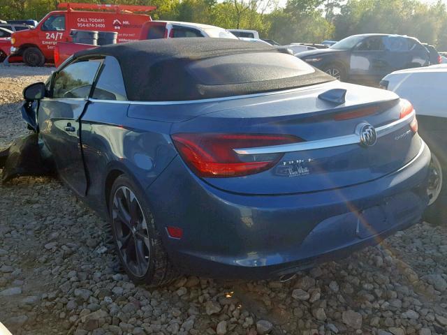 W04WT3N51GG028280 - 2016 BUICK CASCADA PR BLUE photo 3