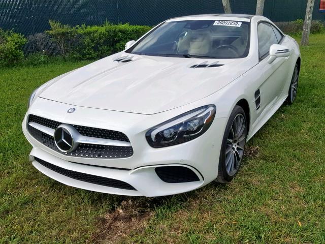 WDDJK6GA3HF048140 - 2017 MERCEDES-BENZ SL 450 WHITE photo 2