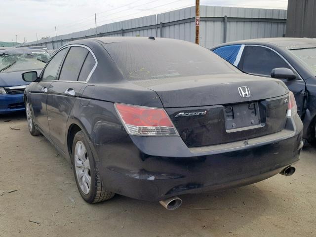 1HGCP368X9A013032 - 2009 HONDA ACCORD EXL BLACK photo 3