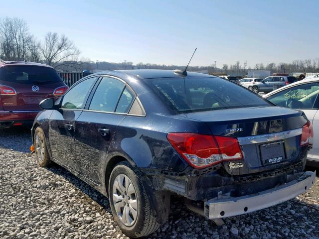 1G1PB5SH0F7111651 - 2015 CHEVROLET CRUZE LS BLUE photo 3