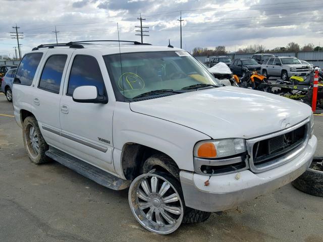 1GKEK13Z93R218135 - 2003 GMC YUKON WHITE photo 1