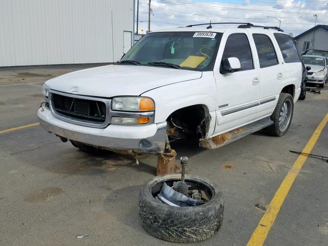 1GKEK13Z93R218135 - 2003 GMC YUKON WHITE photo 2