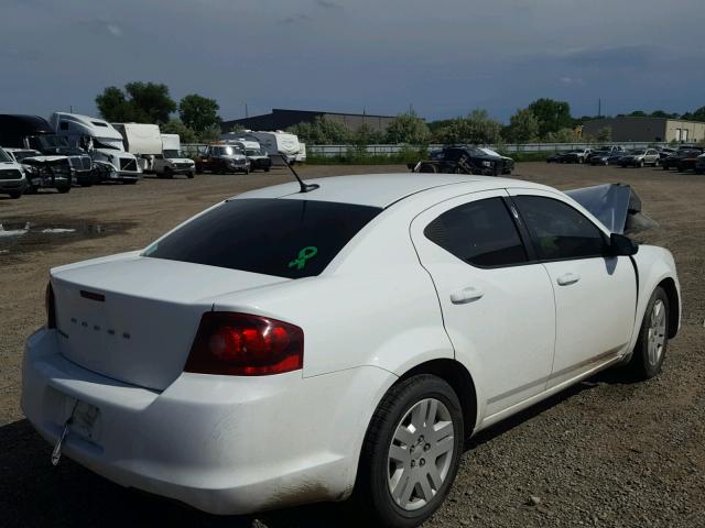 1B3BD4FB6BN608903 - 2011 DODGE AVENGER EX WHITE photo 4