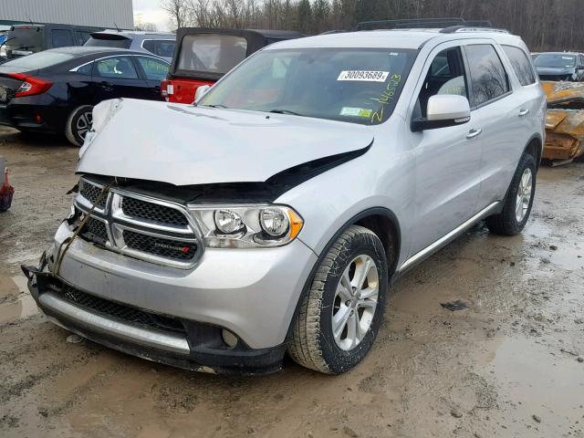 1C4RDJDG5DC538772 - 2013 DODGE DURANGO CR SILVER photo 2