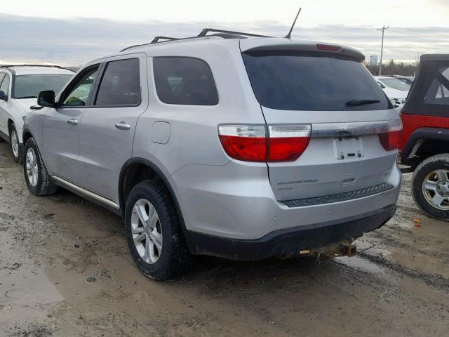 1C4RDJDG5DC538772 - 2013 DODGE DURANGO CR SILVER photo 3