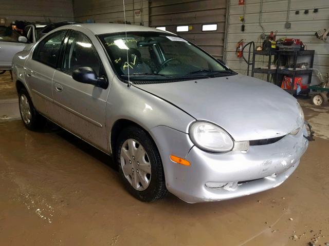 1B3AS46C12D584140 - 2002 DODGE NEON SE SILVER photo 1