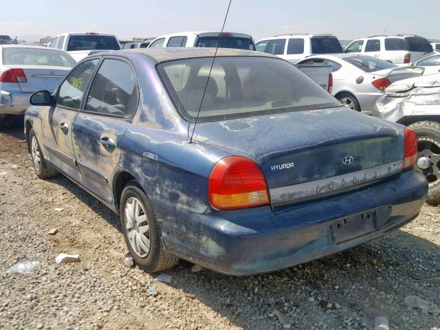 KMHWF25S6XA067703 - 1999 HYUNDAI SONATA GL BLUE photo 3