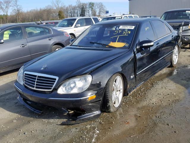 WDBNG75JX6A467407 - 2006 MERCEDES-BENZ S 500 BLACK photo 2