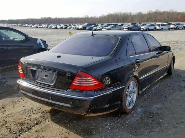 WDBNG75JX6A467407 - 2006 MERCEDES-BENZ S 500 BLACK photo 4