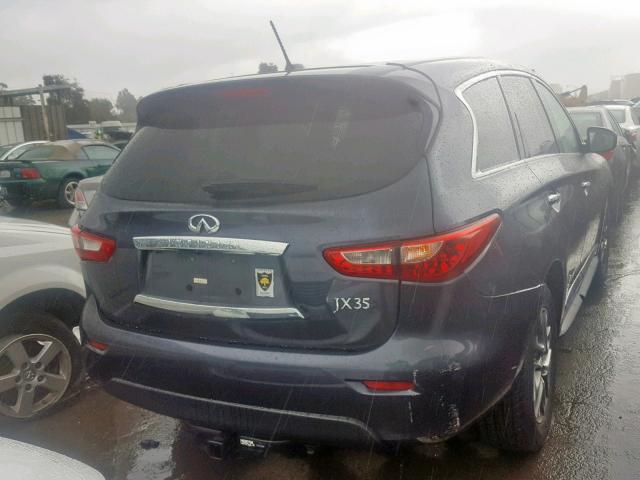 5N1AL0MM7DC301793 - 2013 INFINITI JX35 CHARCOAL photo 4