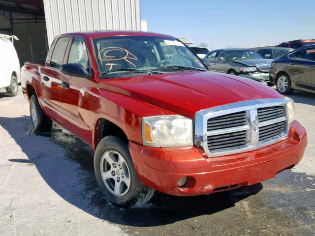 1D7HE48K67S269710 - 2007 DODGE DAKOTA QUA RED photo 1