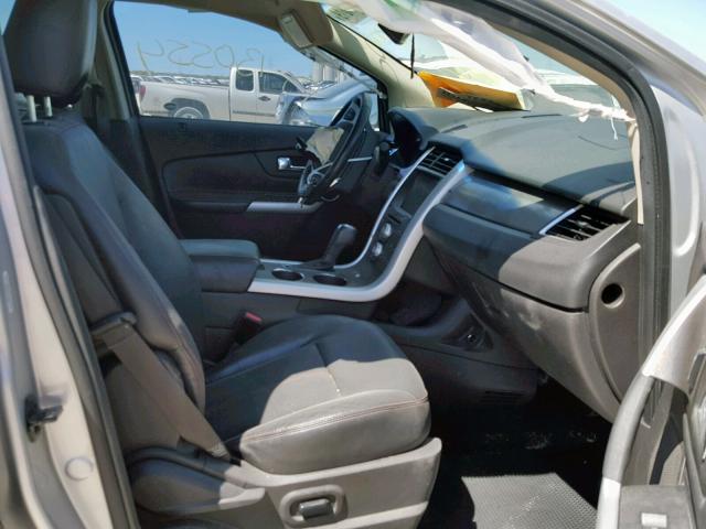 2FMDK3JCXCBA08000 - 2012 FORD EDGE SEL SILVER photo 5