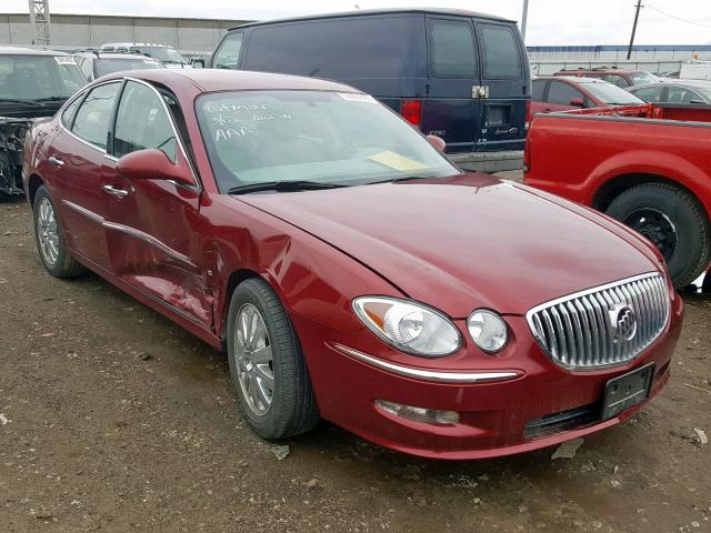 2G4WD582791187736 - 2009 BUICK LACROSSE C MAROON photo 1