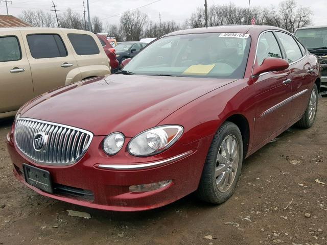 2G4WD582791187736 - 2009 BUICK LACROSSE C MAROON photo 2