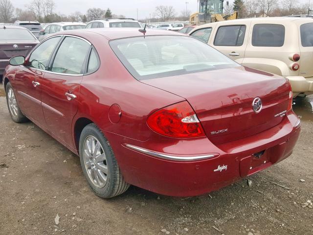 2G4WD582791187736 - 2009 BUICK LACROSSE C MAROON photo 3