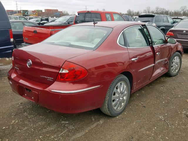 2G4WD582791187736 - 2009 BUICK LACROSSE C MAROON photo 4