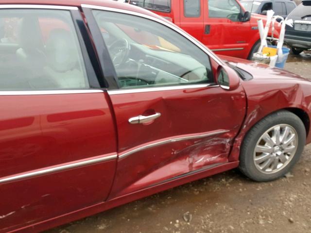 2G4WD582791187736 - 2009 BUICK LACROSSE C MAROON photo 9