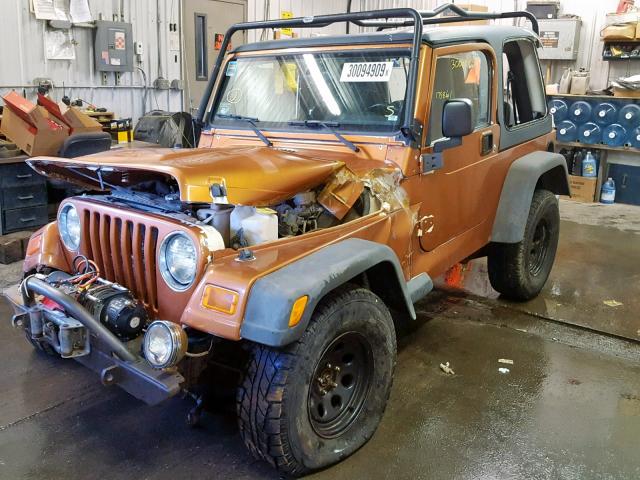 1J4FA49S06P745067 - 2006 JEEP WRANGLER / GOLD photo 2